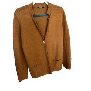 Olsen Womens Henny Cardigan Button Closure Long Sleeves Pockets Sz Small